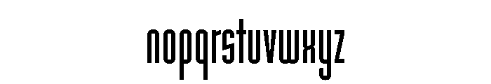 Shortwave Gothic Medium Font LOWERCASE
