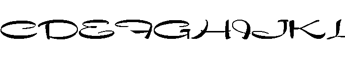 Showcard Script Regular Font UPPERCASE