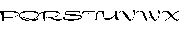 Showcard Script Regular Font UPPERCASE