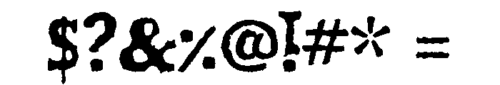 Shrub Bold Font OTHER CHARS