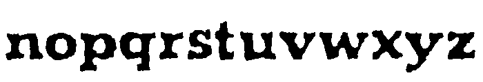 Shrub Bold Font LOWERCASE
