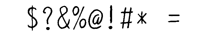 SicTake Hikki Regular Font OTHER CHARS