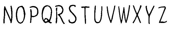 SicTake Hikki Regular Font UPPERCASE