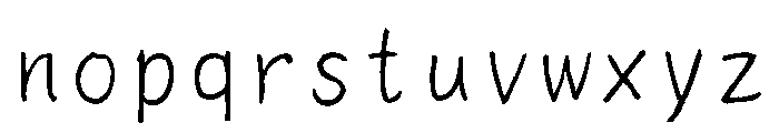 SicTake Hikki Regular Font LOWERCASE