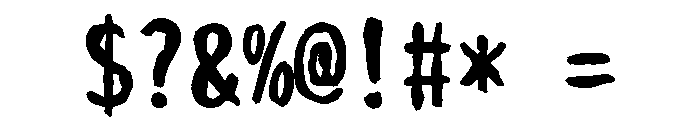 Sicarahitsu Regular Font OTHER CHARS