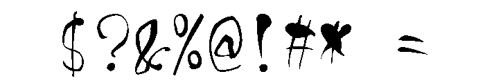 Sicbenigasa Regular Font OTHER CHARS
