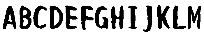Sicfude Kuromon Regular Font UPPERCASE