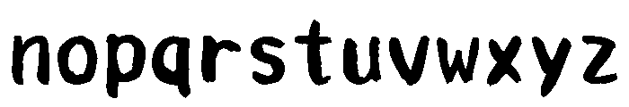 Sicfude Kuromon Regular Font LOWERCASE