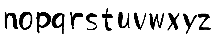 Sicfude Myouhon Regular Font LOWERCASE