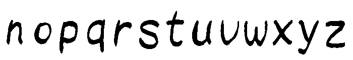 Sicfude Reikou Regular Font LOWERCASE