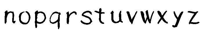 Sicfude Renjyou Regular Font LOWERCASE