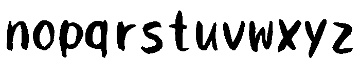 Sicfude Ryuhou Regular Font LOWERCASE