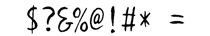 Sicfude Sarari Regular Font OTHER CHARS