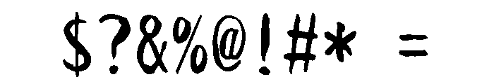 Sicfude Senkou Regular Font OTHER CHARS