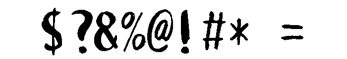 Sicfude Taikei Regular Font OTHER CHARS