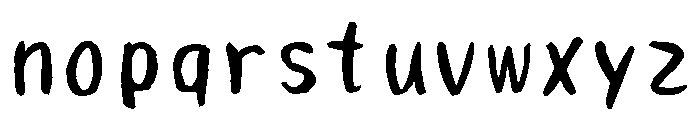 Sicfude Tanoshi Regular Font LOWERCASE