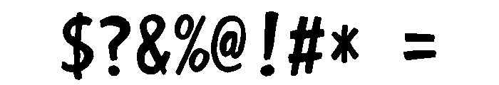 Sichandic Regular Font OTHER CHARS