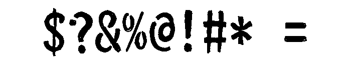 Sicisui Regular Font OTHER CHARS