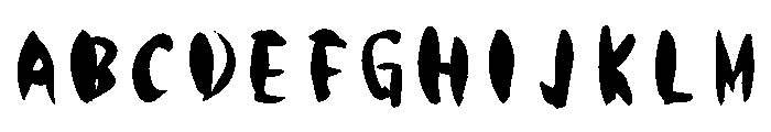 Sickantsubaki Regular Font UPPERCASE