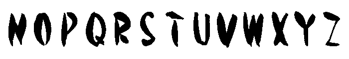 Sickantsubaki Regular Font UPPERCASE