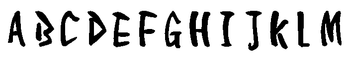 Sickinkanryu Regular Font UPPERCASE