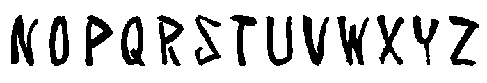 Sickinkanryu Regular Font UPPERCASE