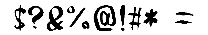 Sickouotome Regular Font OTHER CHARS