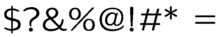 Siclimone Regular Font OTHER CHARS