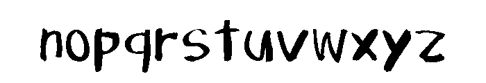 Sicmaiougi Regular Font LOWERCASE