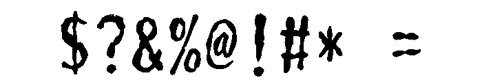 Sicoboro Regular Font OTHER CHARS