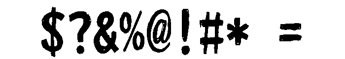 Sicrusk Regular Font OTHER CHARS