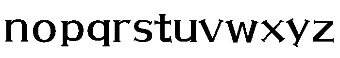 Sicselifgothicre Regular Font LOWERCASE