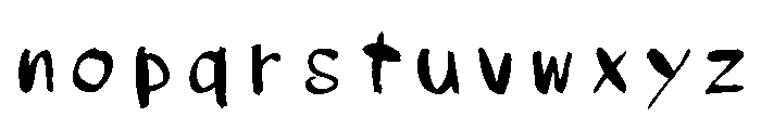 Sicsetsugekka Regular Font LOWERCASE