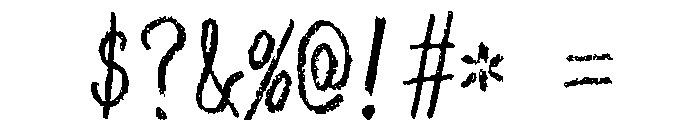 Sicshinyubi Bansho Regular Font OTHER CHARS