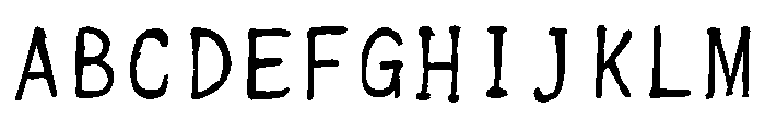 Sicshinyubi Mohitsugyoshotai Regular Font UPPERCASE