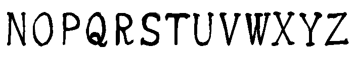 Sicshinyubi Mohitsugyoshotai Regular Font UPPERCASE