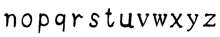 Sicshinyubi Mohitsugyoshotai Regular Font LOWERCASE