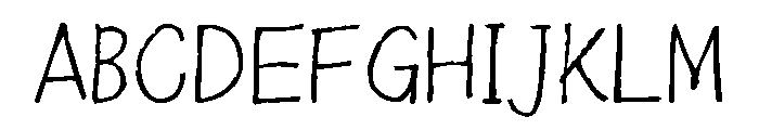 Sicshinyubi Penjikaishotai Regular Font UPPERCASE