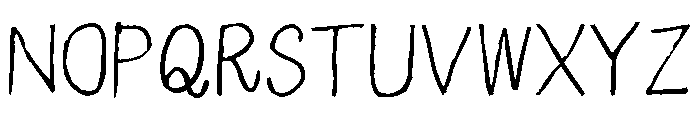 Sicshinyubi Penjikaishotai Regular Font UPPERCASE