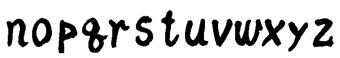 Sicshinyubi Sumojinku Regular Font LOWERCASE
