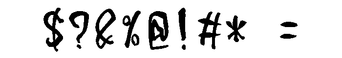 Sicshishigashira Regular Font OTHER CHARS