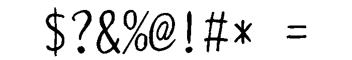 Sictake Abare Regular Font OTHER CHARS