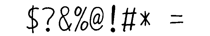 Sictake Bokke Regular Font OTHER CHARS