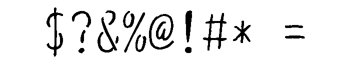Sictake Chirashi Regular Font OTHER CHARS