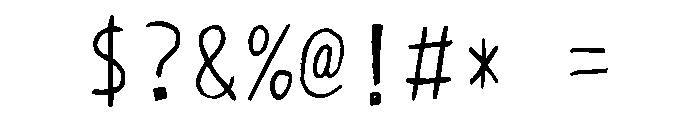 Sictake Choku Regular Font OTHER CHARS