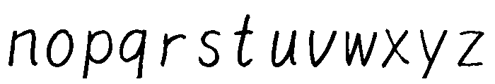 Sictake Fubuki Regular Font LOWERCASE