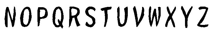 Sictake Hanga Regular Font UPPERCASE