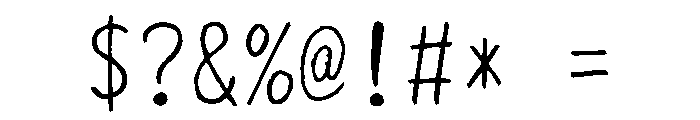 Sictake Hirogari Regular Font OTHER CHARS