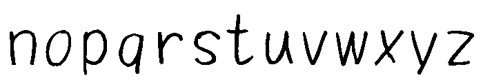 Sictake Hotto Regular Font LOWERCASE