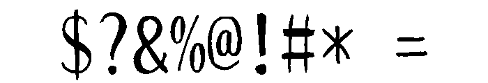 Sictake Igeta Regular Font OTHER CHARS